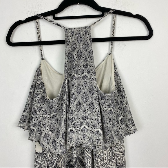 Anthropologie Vanessa Virginia Takisha Maxi Dress black and cream size 6 - Picture 14 of 16